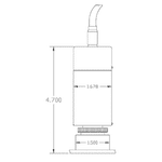 PMC - MIN PT/EL CV Series - Miniature Flush-Mount Pressure Transmitters