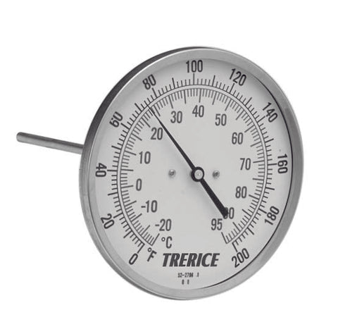 Trerice - Bimetal Thermometers - Rear Connect