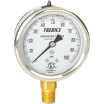 Trerice - D82B / D82LFB Pressure Gauge (Brass Internals, Lower Mount)