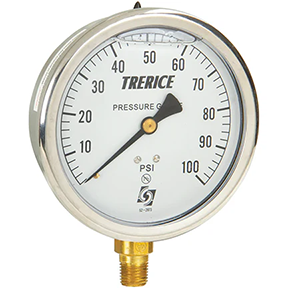 TRERICE - Industrial Pressure Gauge  D82LFB-40-02-L-D-160 (front view)