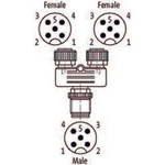E+E - T-coupler M12-12  (P/N: HA030204)