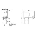 E+E - Sampling cell NPT with bleed screw  (P/N: HA050107)