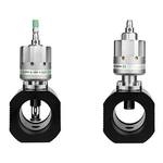 E+E - EE772 In-Line Thermal Mass Flow Meter (view with gauge mount blocks)