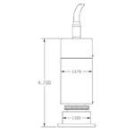 PMC - MIN PT/EL CV Series Miniature Flush-Mount Pressure Transmitters