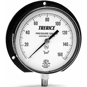 TRERICE - 610CB Pressure Gauge (Glass Filled Nylon Case)