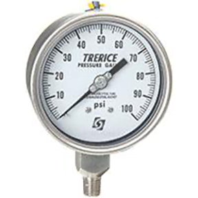 TRERICE - Industrial Pressure Gauge 700SS-40-02-L-D-30 (front).