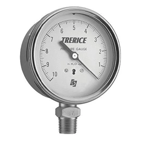 TRERICE - 765B/766SS Low Pressure Gauge (Stainless Steel Case)