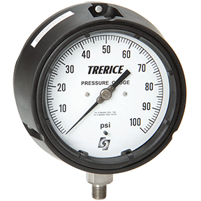 TRERICE - Process Pressure Gauge - 450B-45-02-L-A-100 (front) (forward view)