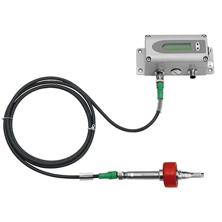 E+E - EE771  In-Line Thermal Mass Flow Meter (remote probe view)