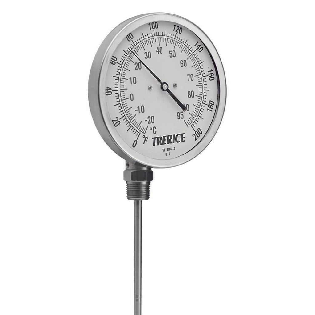 Trerice - Bimetal Thermometers - Bottom Connect