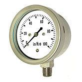 PIC Gauges - LP1-SS - All Stainless Steel, Low Pressure Gauge, Lower Mount